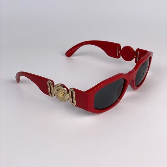 Versace VE4361 533087 Sunglasses Red Gray Oval Unisex - Picture 9 of 10